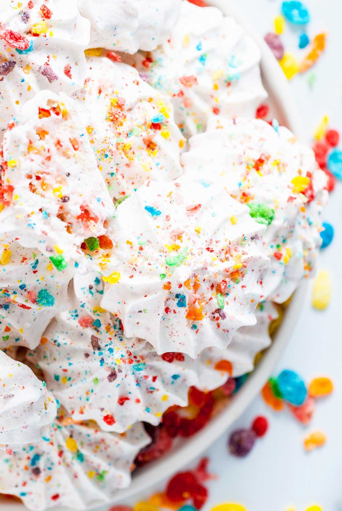 How to Make Fruity Pebbles Cookie Meringues