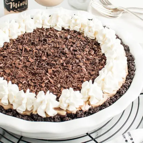 Bailey’s Irish Cream No Bake Pie with Oreo Crust Recipe