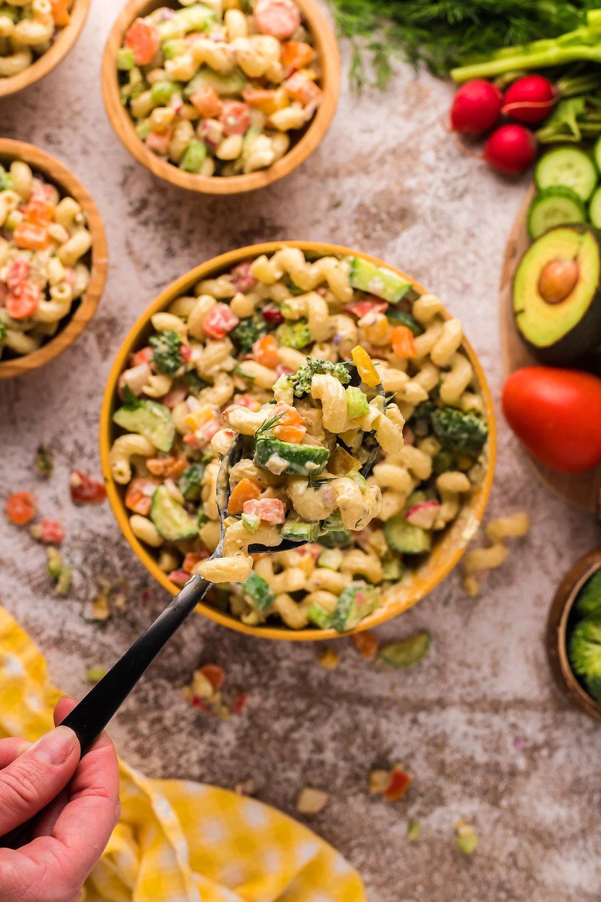 How to Make Garden Veggie Macaroni Salad