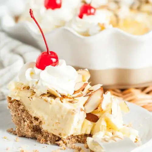 Amaretto Cream Pie with Almond Crust Recipe