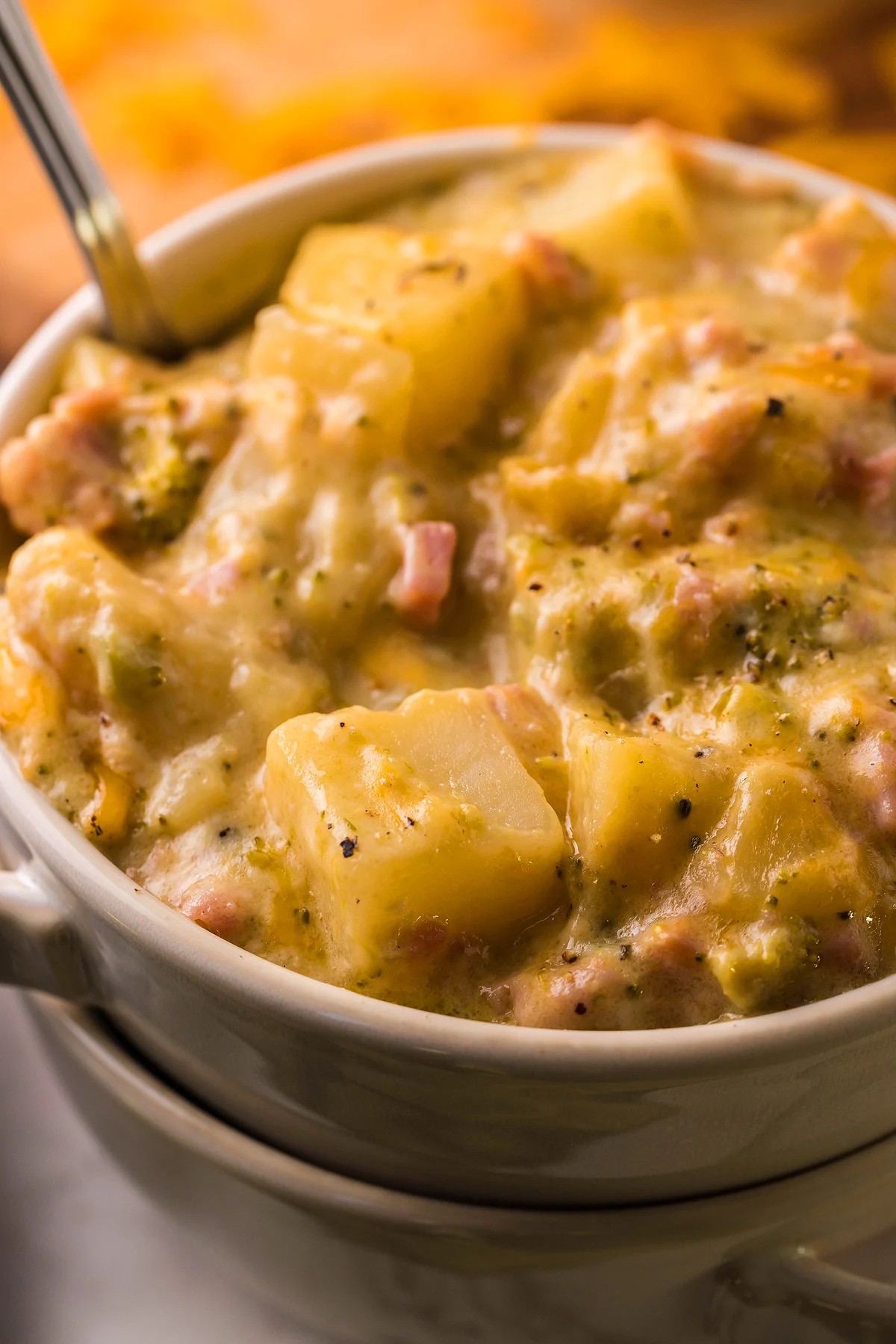 How to Prepare Slow Cooker Chunky Ham, Potato, Cheese and Broccoli Soup