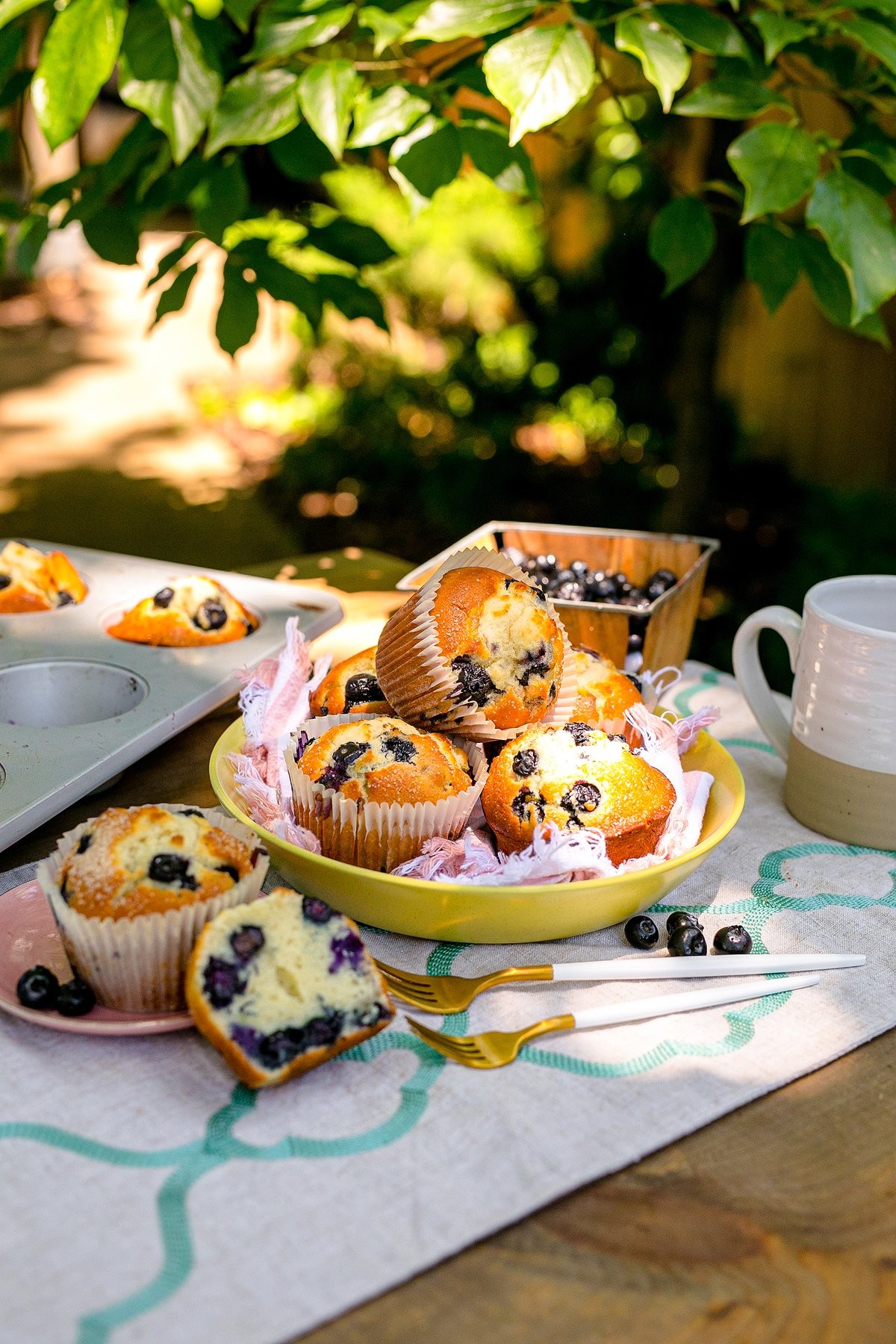 How to Make Jumbo Bakery Style Blueberry Muffins