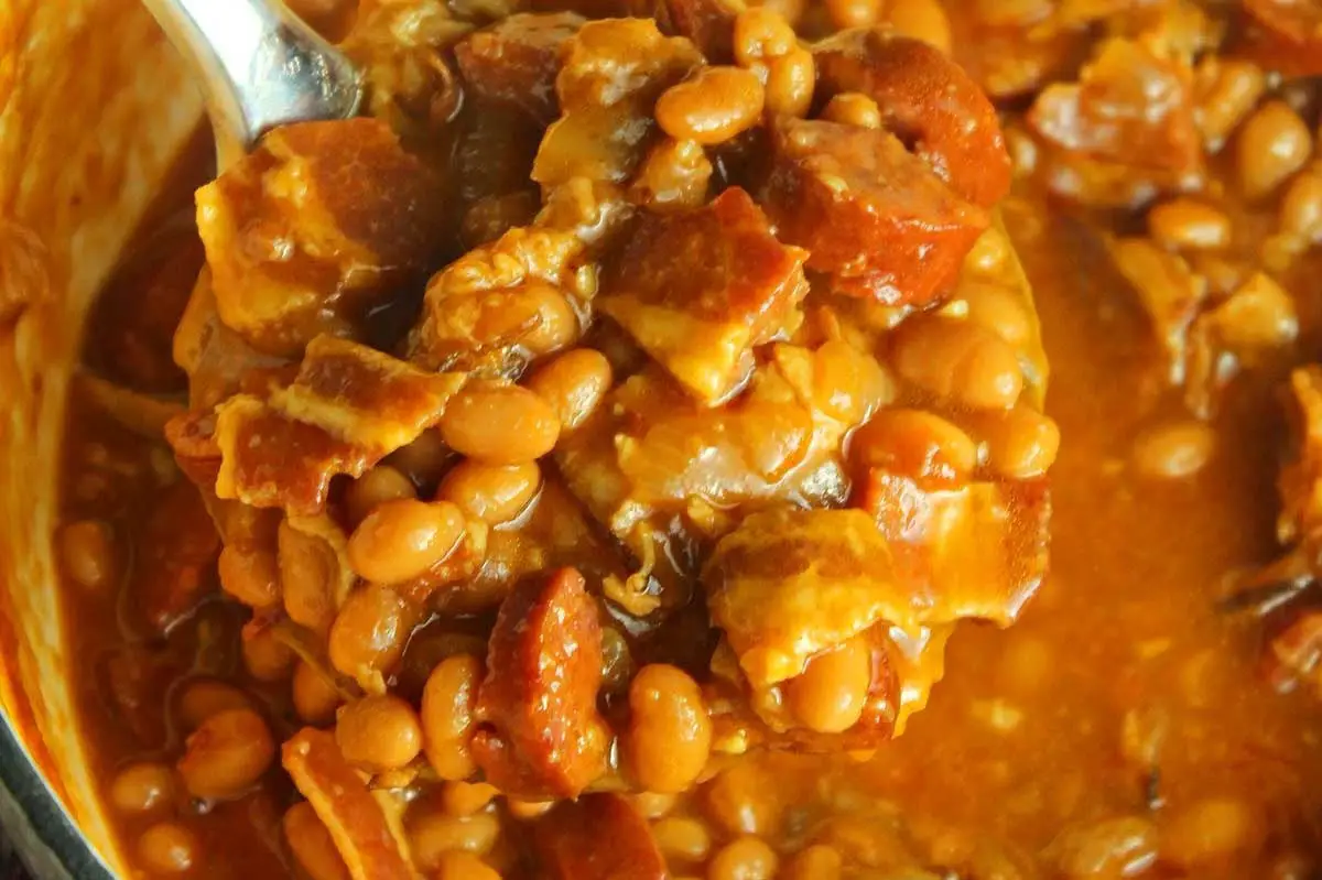 Ultimate Baked Beans With Smoked Sausage