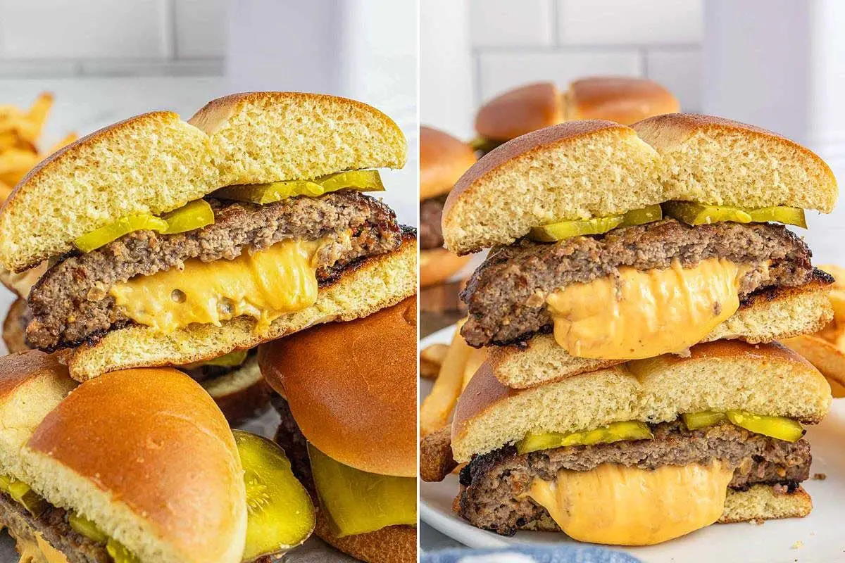 Cheesy Juicy Lucy Burgers