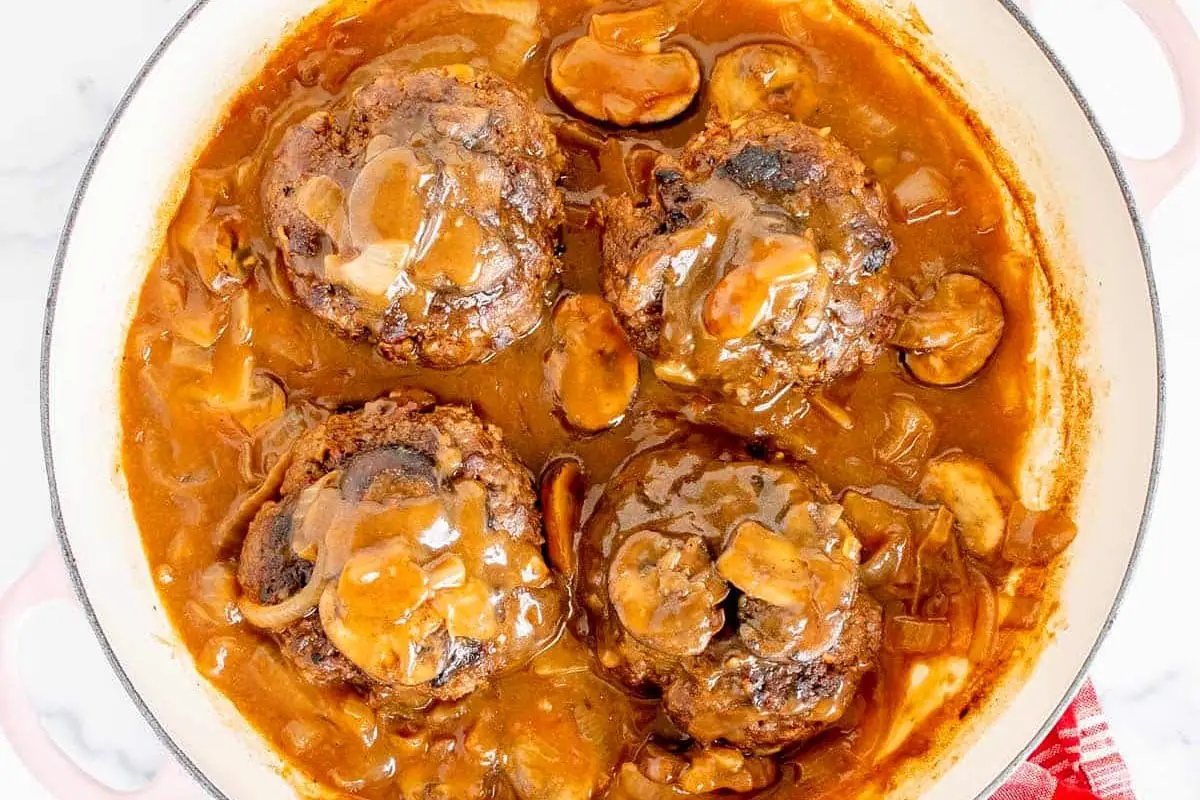 Smothered Hamburger Steaks with Onion Gravy