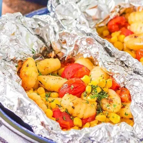 Campfire Gnocchi Foil Packets