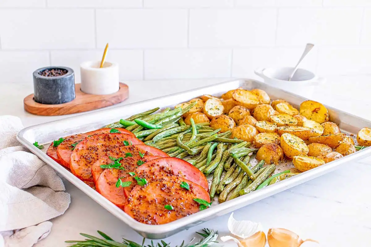 Sheet Pan Ham Dinner