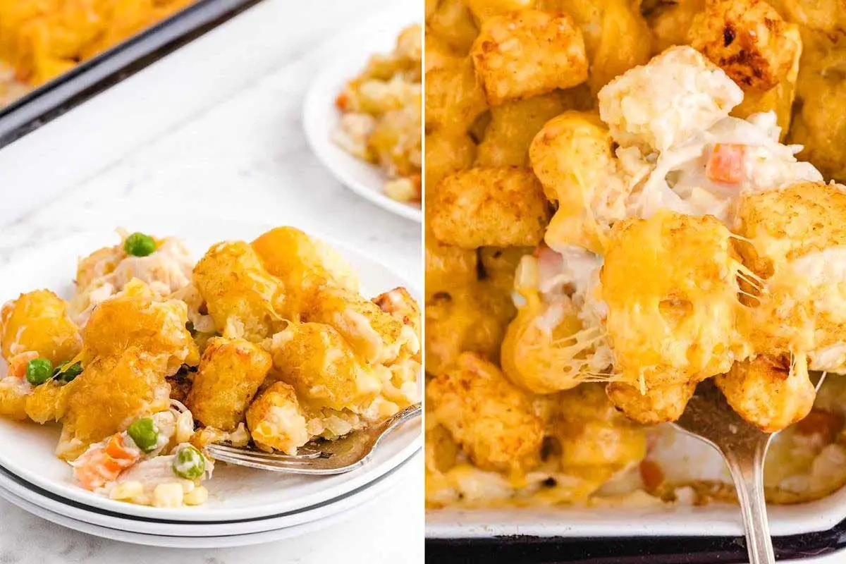Chicken Pot Pie With Tater Tots