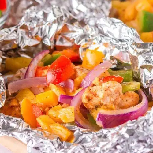 Pineapple BBQ Chicken Foil Packet Recipe