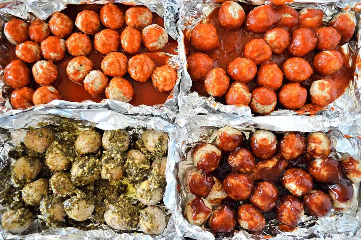 Sheet Pan Party Meatballs