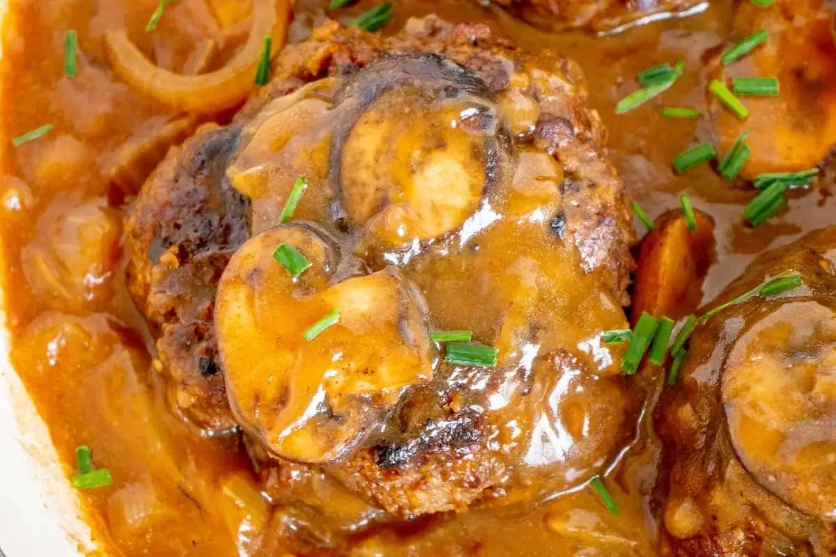 Smothered Hamburger Steaks With Onion Gravy