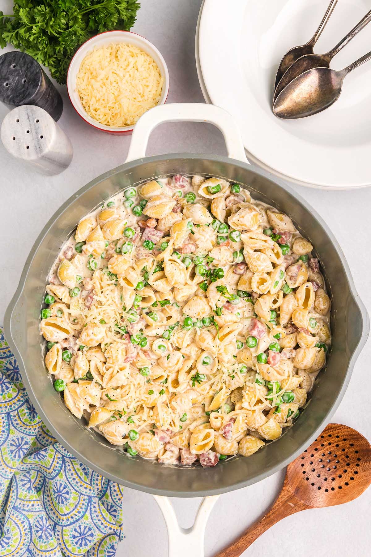 Pancetta Pea Pasta