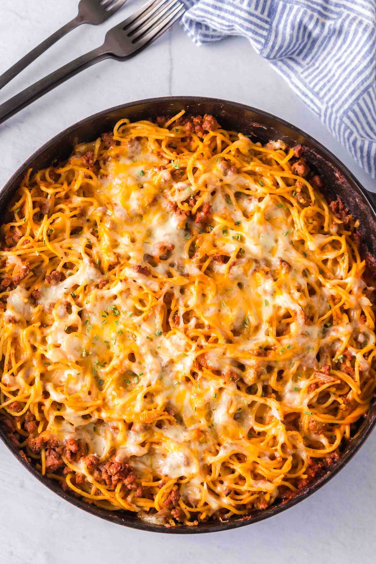 How to Make Baked Cream Cheese Spaghetti Casserole