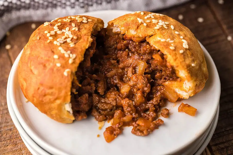 Air Fryer Unsloppy Joes Biscuit Pockets