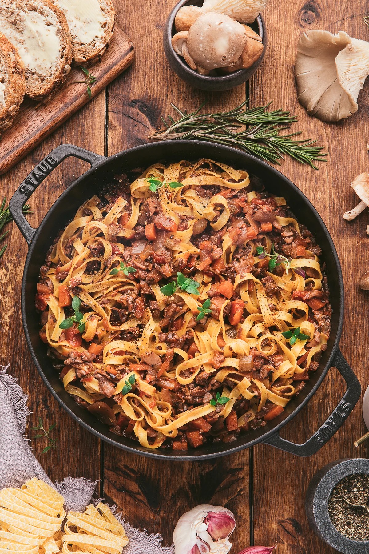 Mushroom Ragu  Vegan Pasta Sauce