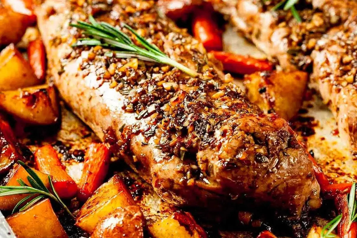 Sheet Pan Roast Pork Tenderloin with Potatoes