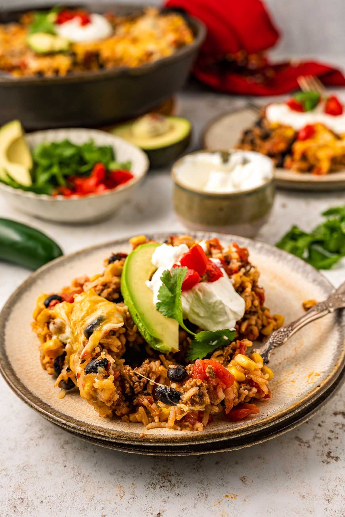 Cowboy Beef and Rice Skillet