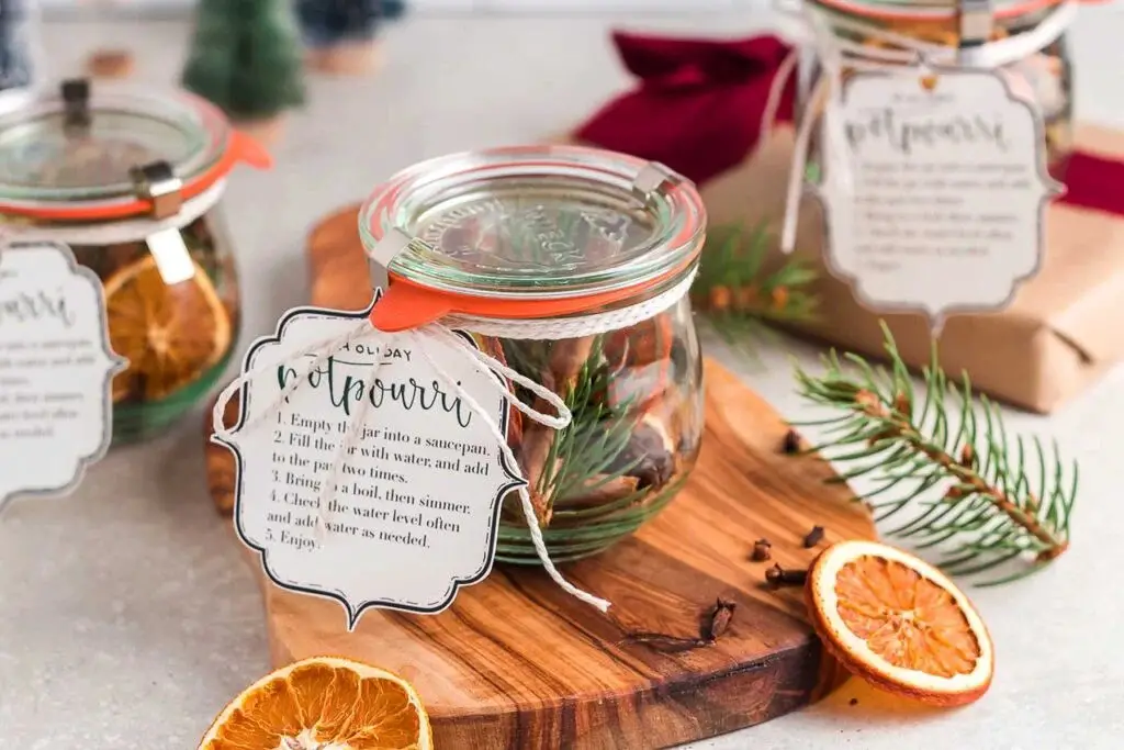 Free Printable Simmer Pot Potpourri Jar Tag