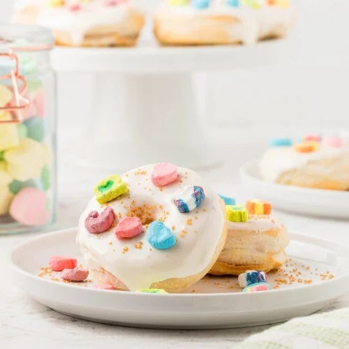 Air Fryer Lucky Charms Marshmallow Donuts Recipe