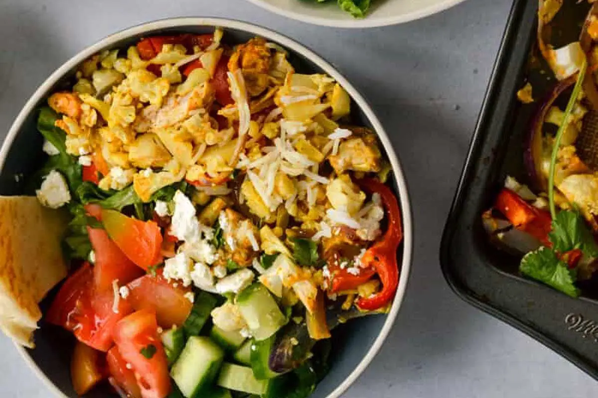 30-Minute Sheet Pan Chicken Shawarma Bowls