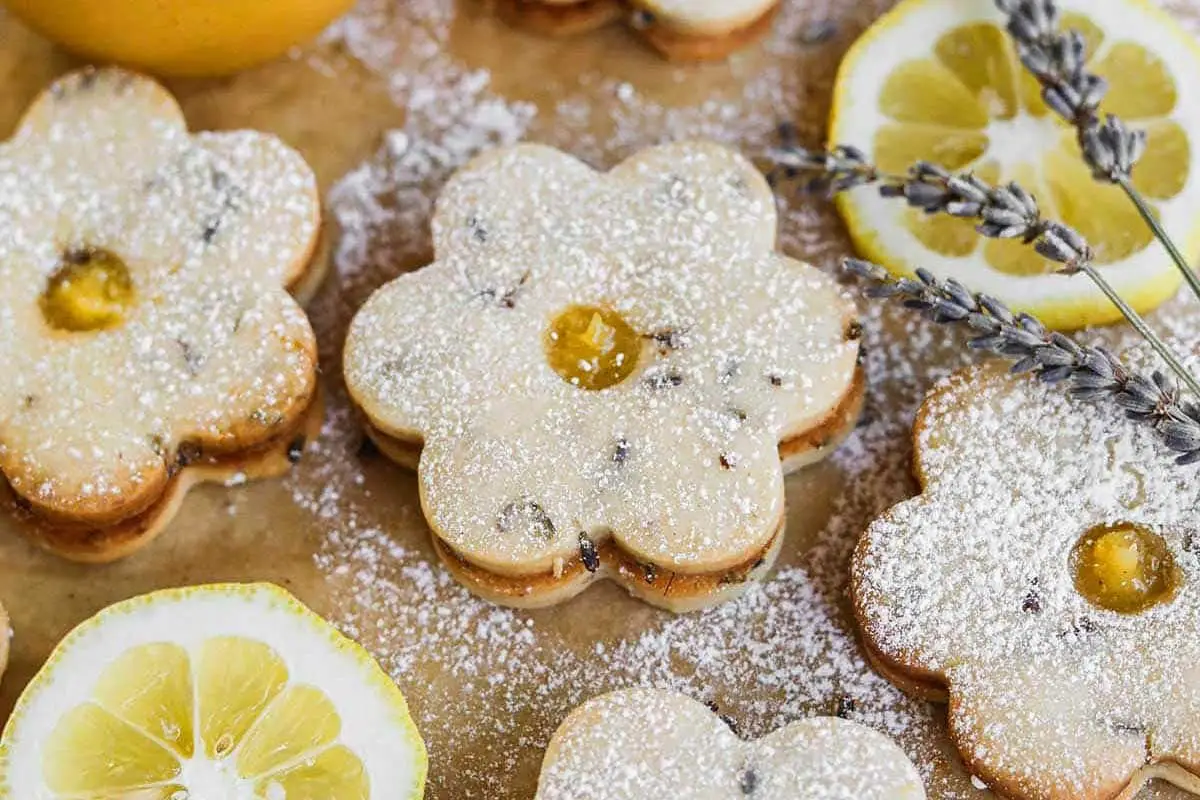 Lavender Lemon Curd Cookies