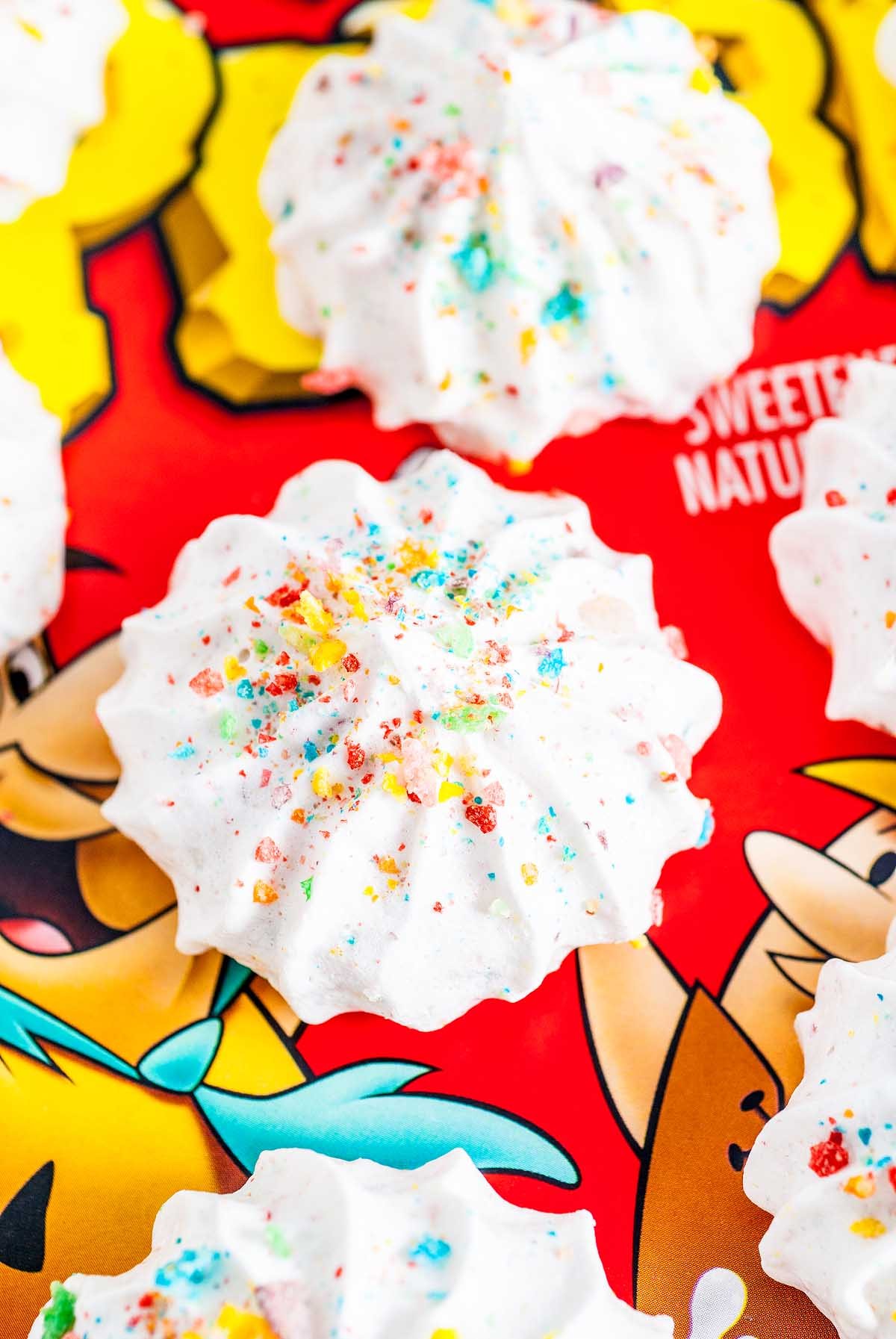 Meringues with Fruity Pebbles FAQs