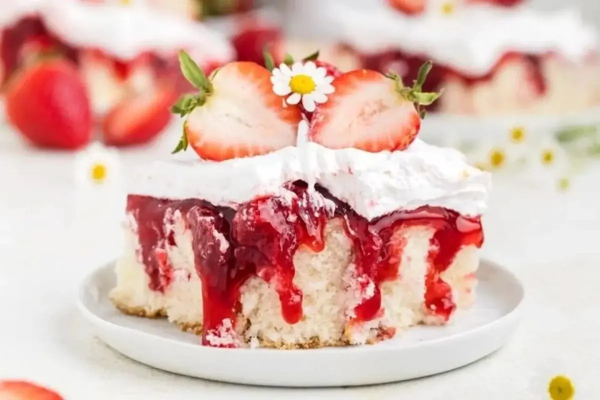 Strawberry Shortcake Poke Cake