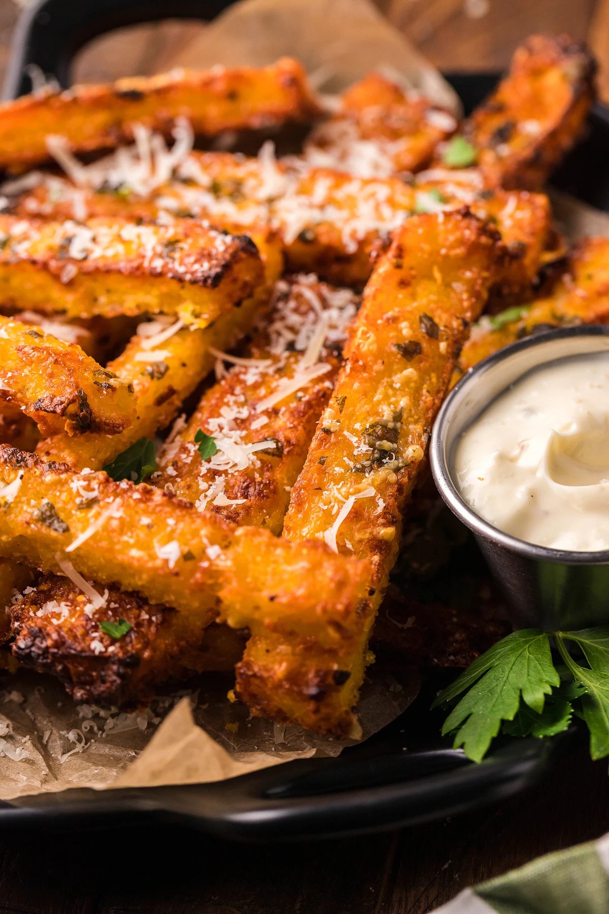 Air Fryer Parmesan Truffle Polenta Fries