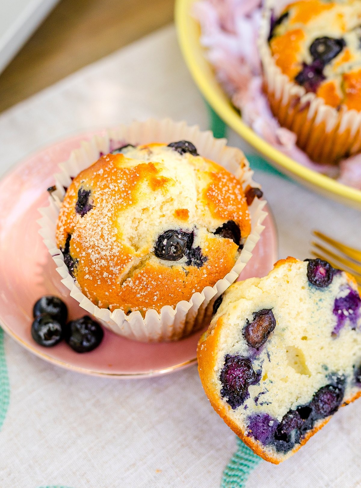 How to Make Jumbo Bakery Style Blueberry Muffins