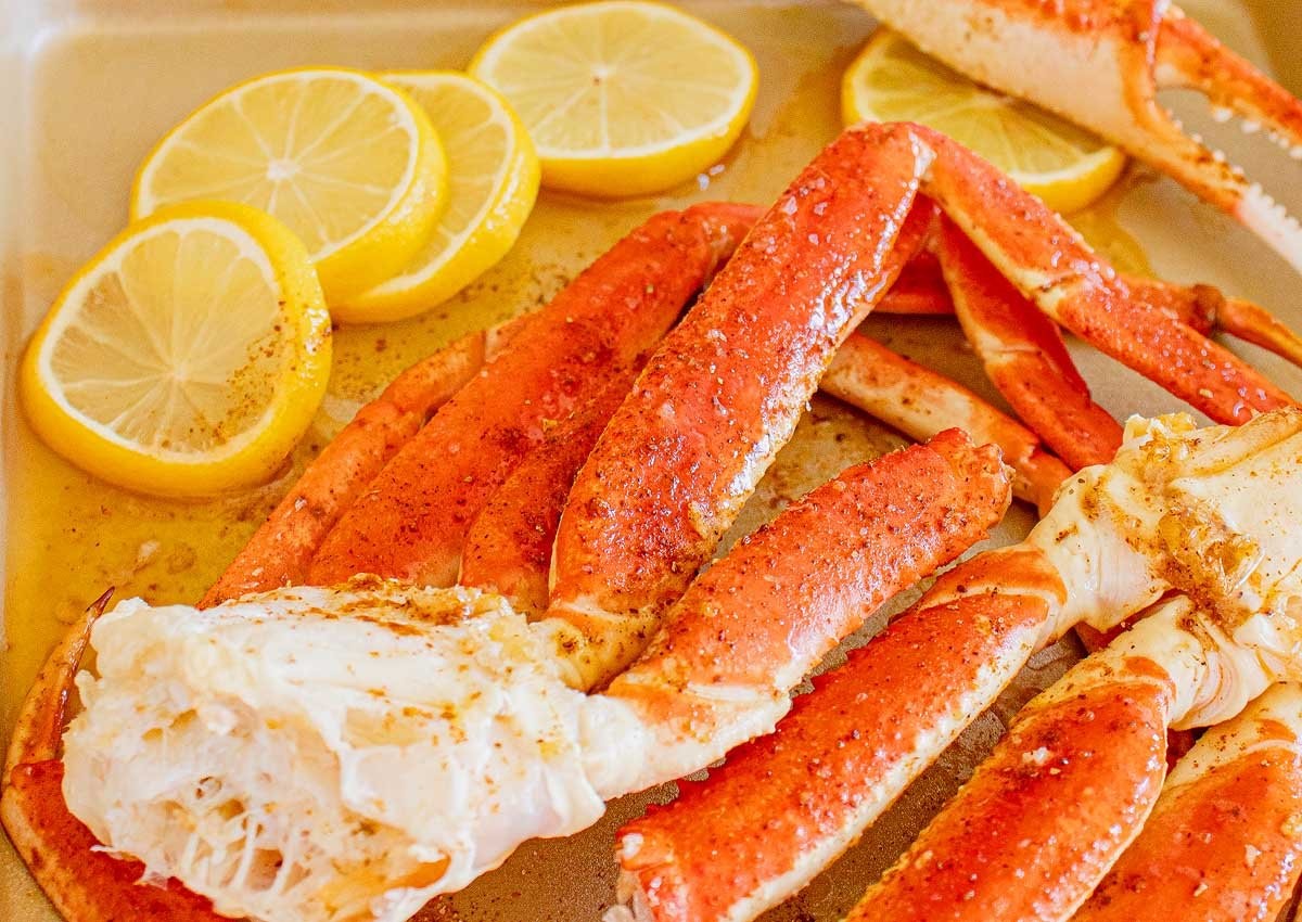 Sheet Pan Crab Legs