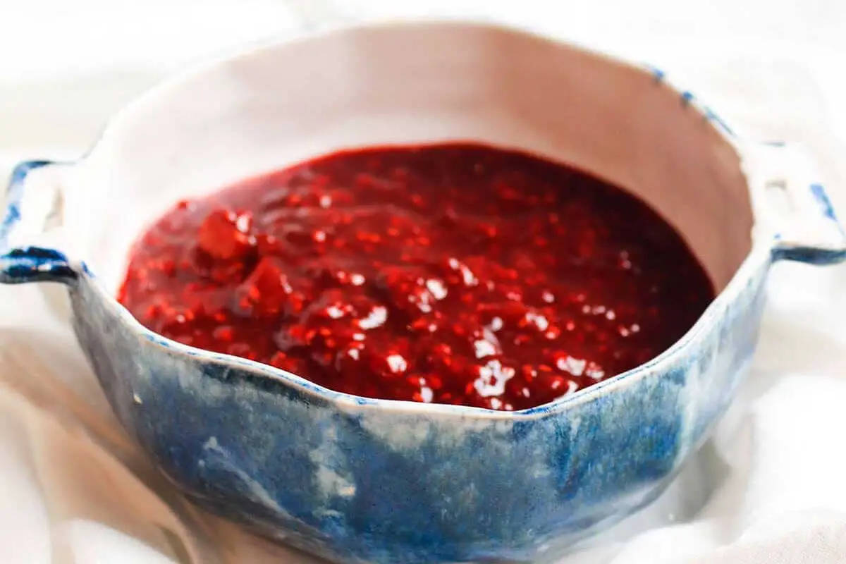 Easy Rhubarb Raspberry Compote