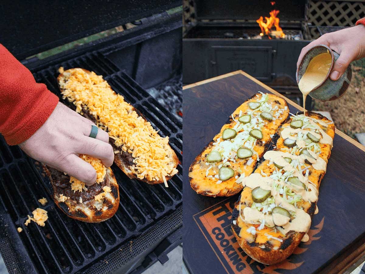 Big Mac Stuffed Bread