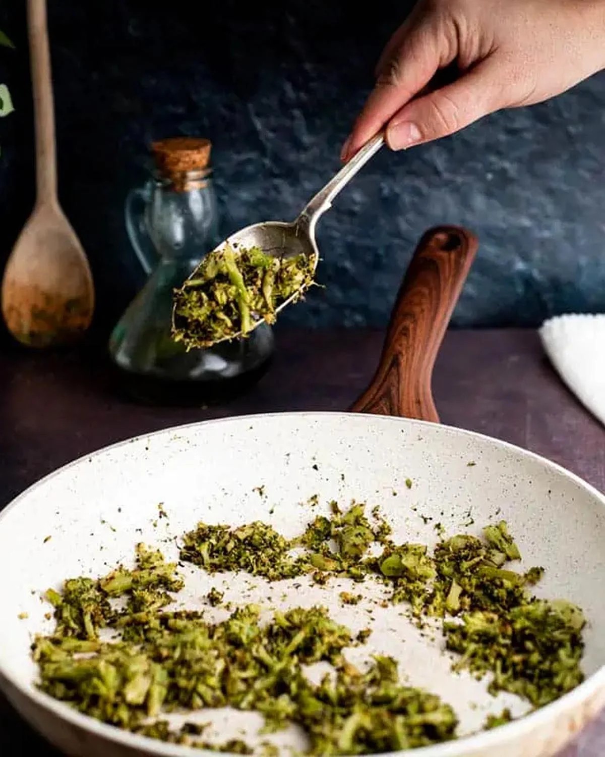 Italian Fried Broccoli With Garlic and Chilli Flakes