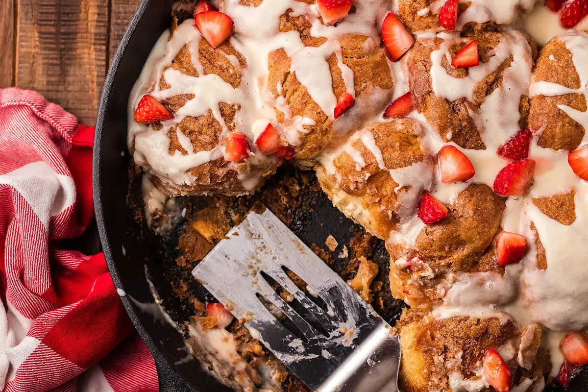 Baked French Toast Maple Cinnamon Skillet