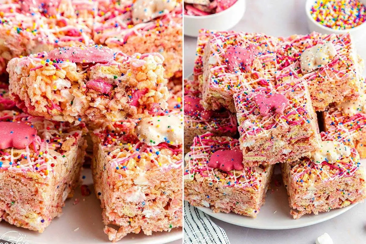 Circus Animal Cookies Rice Krispie Treats