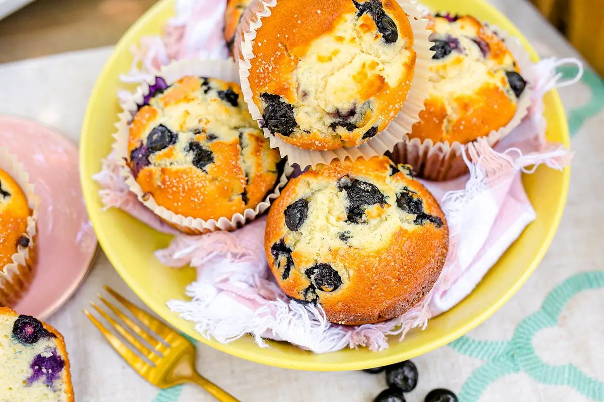 How to Make Jumbo Bakery Style Blueberry Muffins