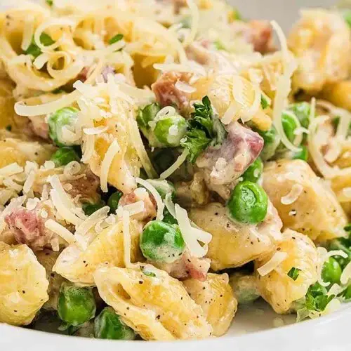 Pasta with Pancetta and Peas