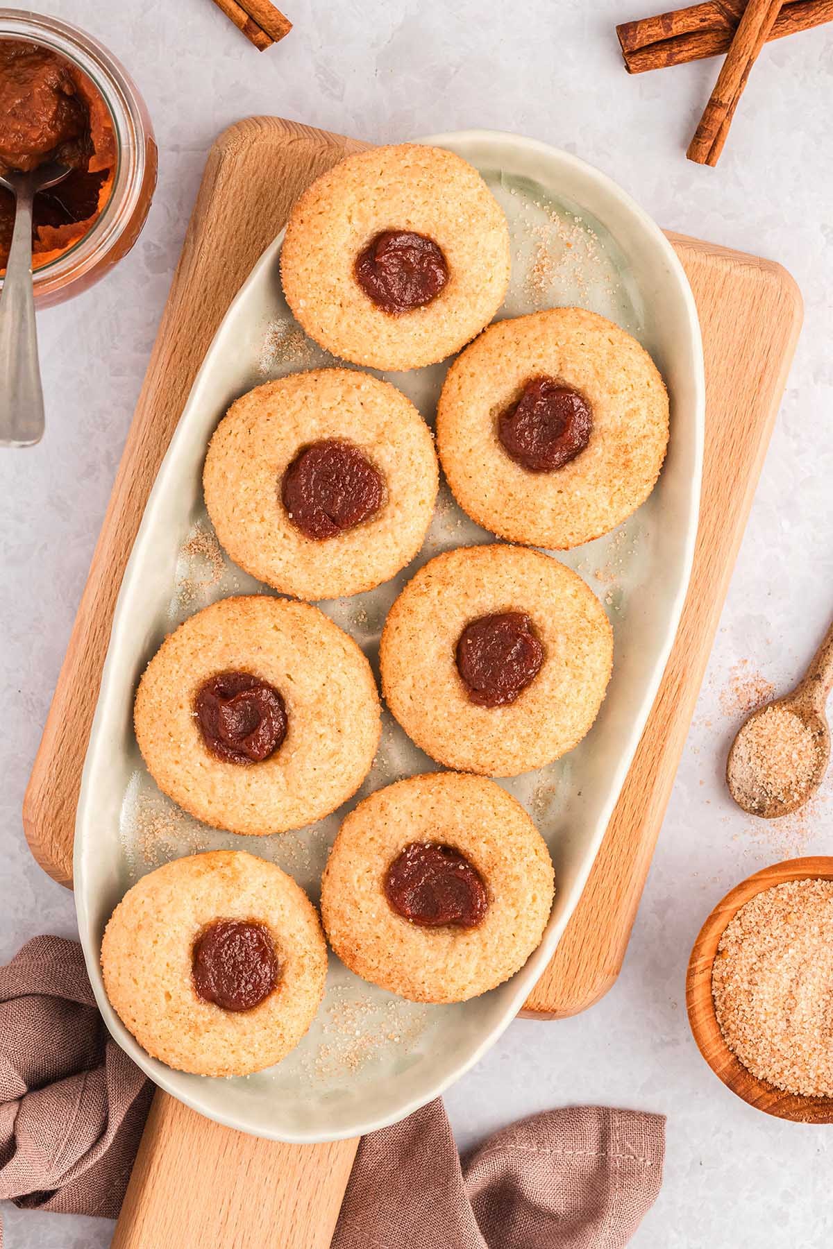 Apple Butter Thumbprint Cookies