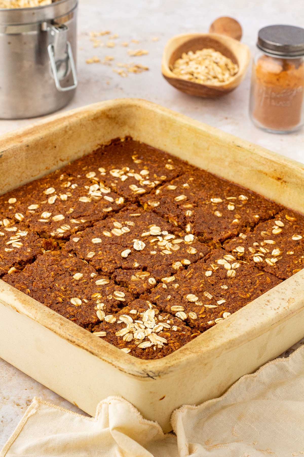 How to Store Gingerbread Baked Oatmeal Bars