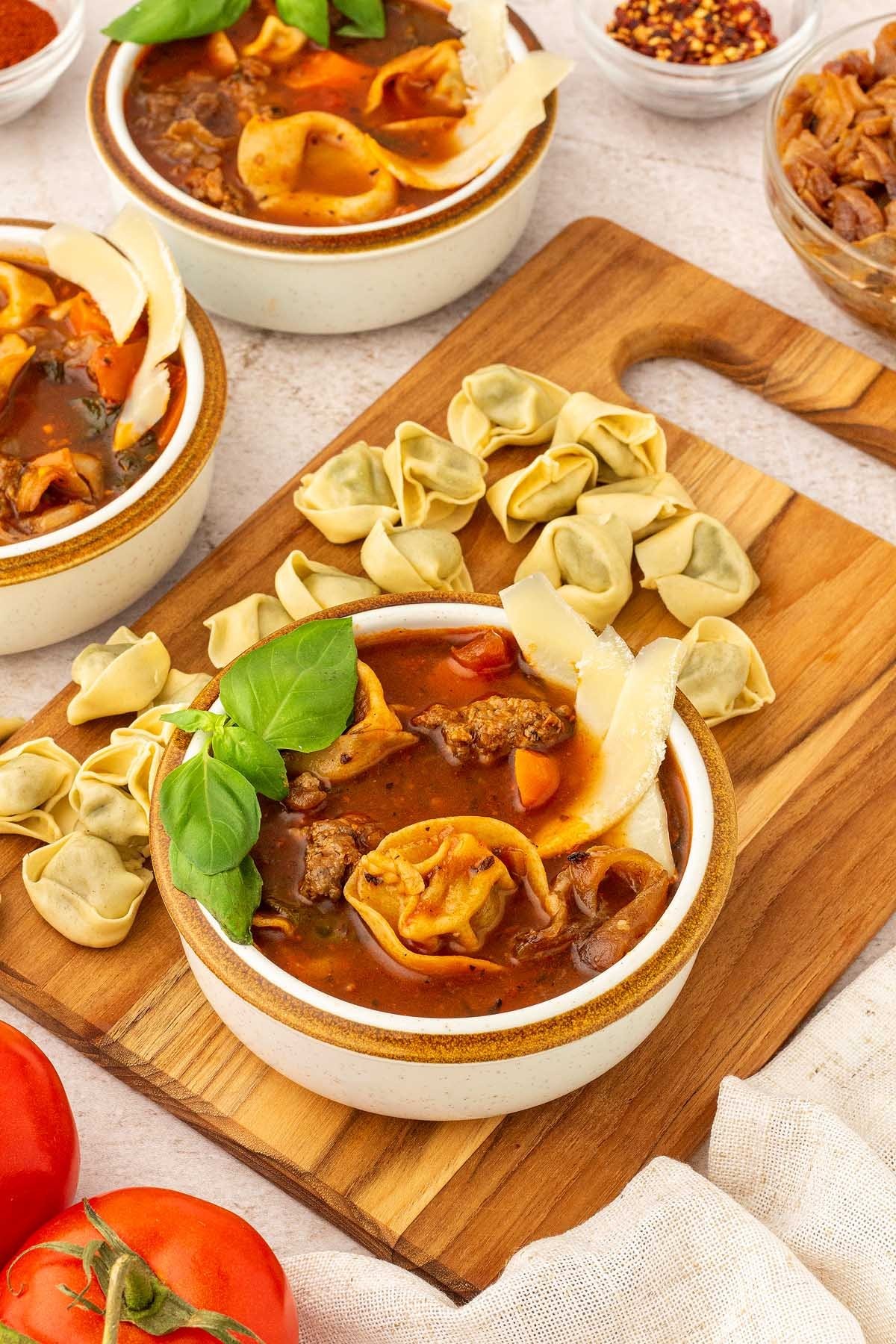 Italian Sausage Tortellini Soup