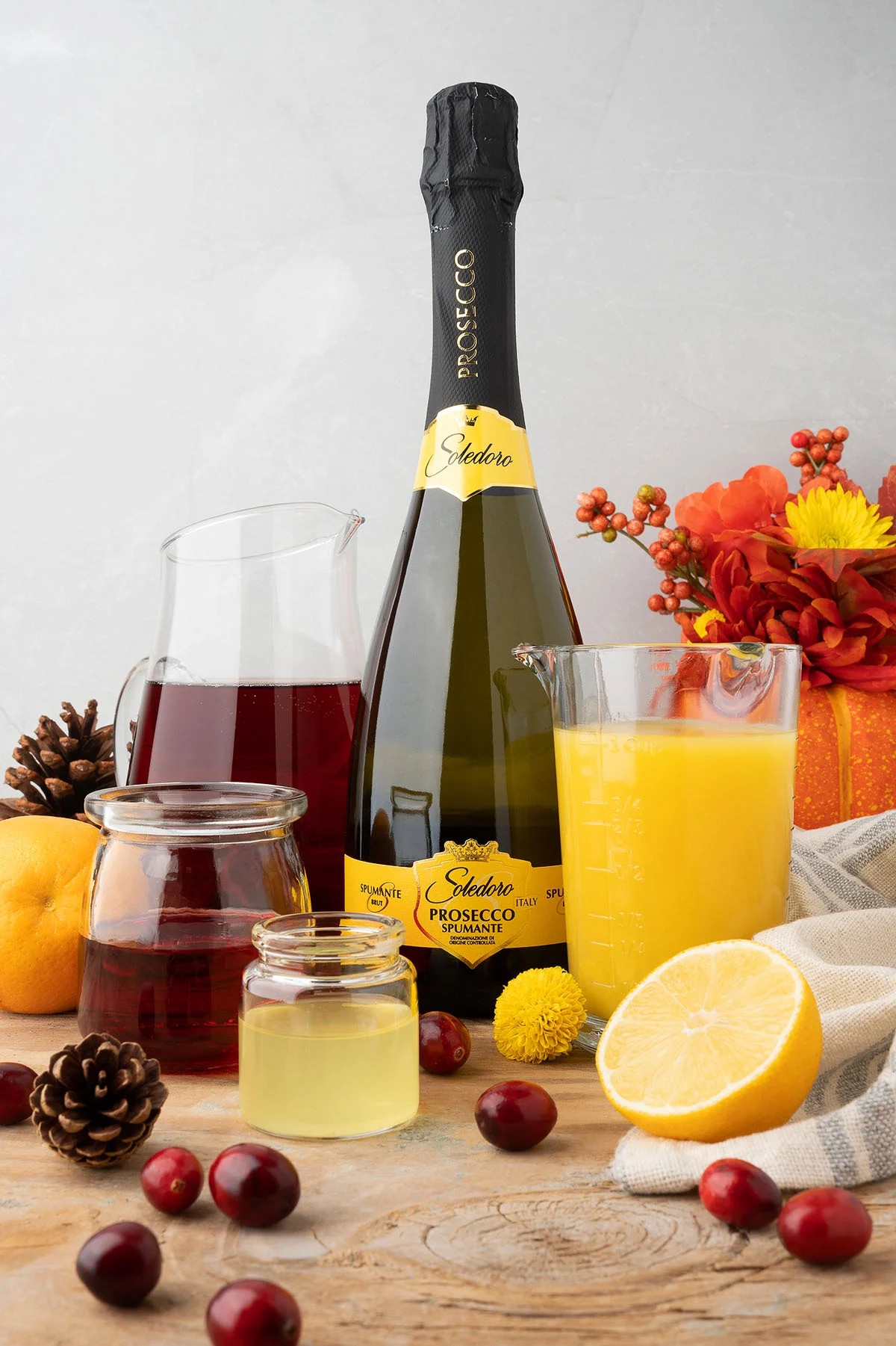 Cranberry Orange Prosecco Punch