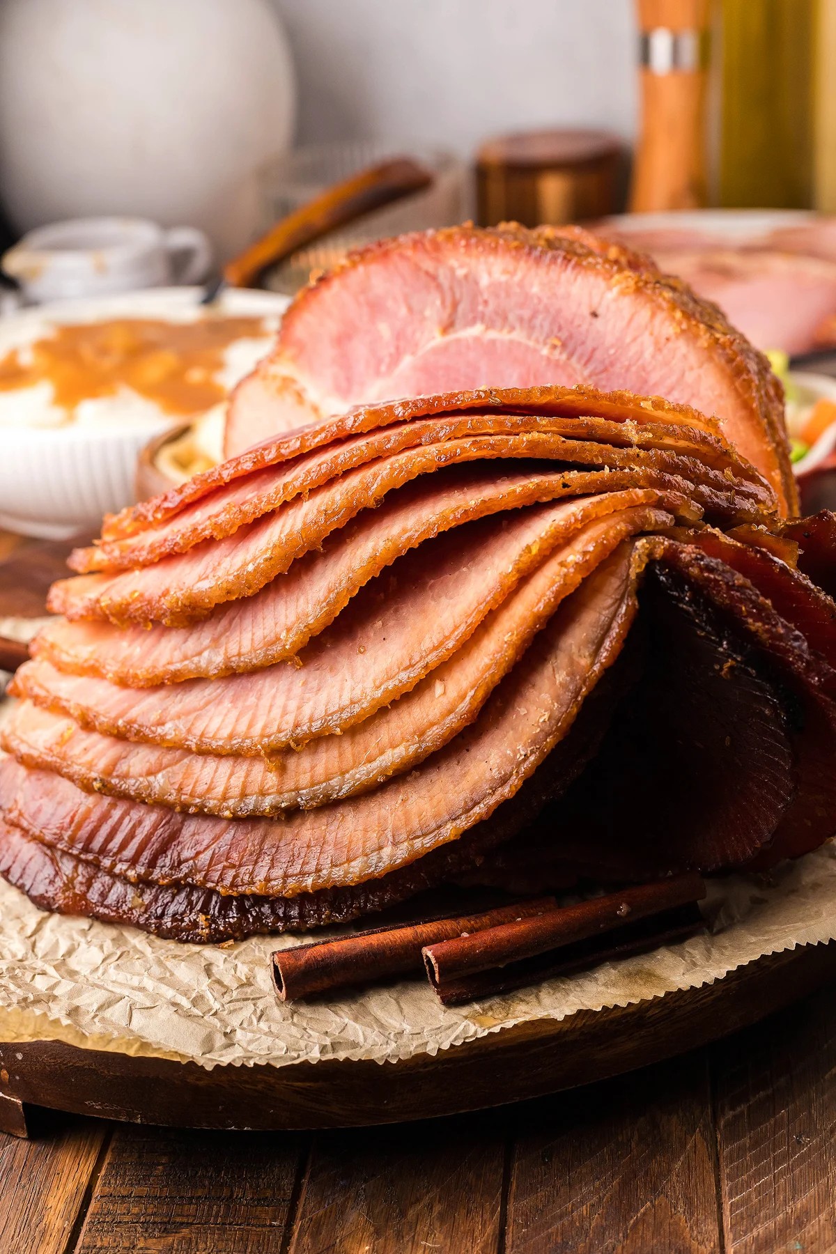 Smoked Sweet Onion Honey Glazed Ham