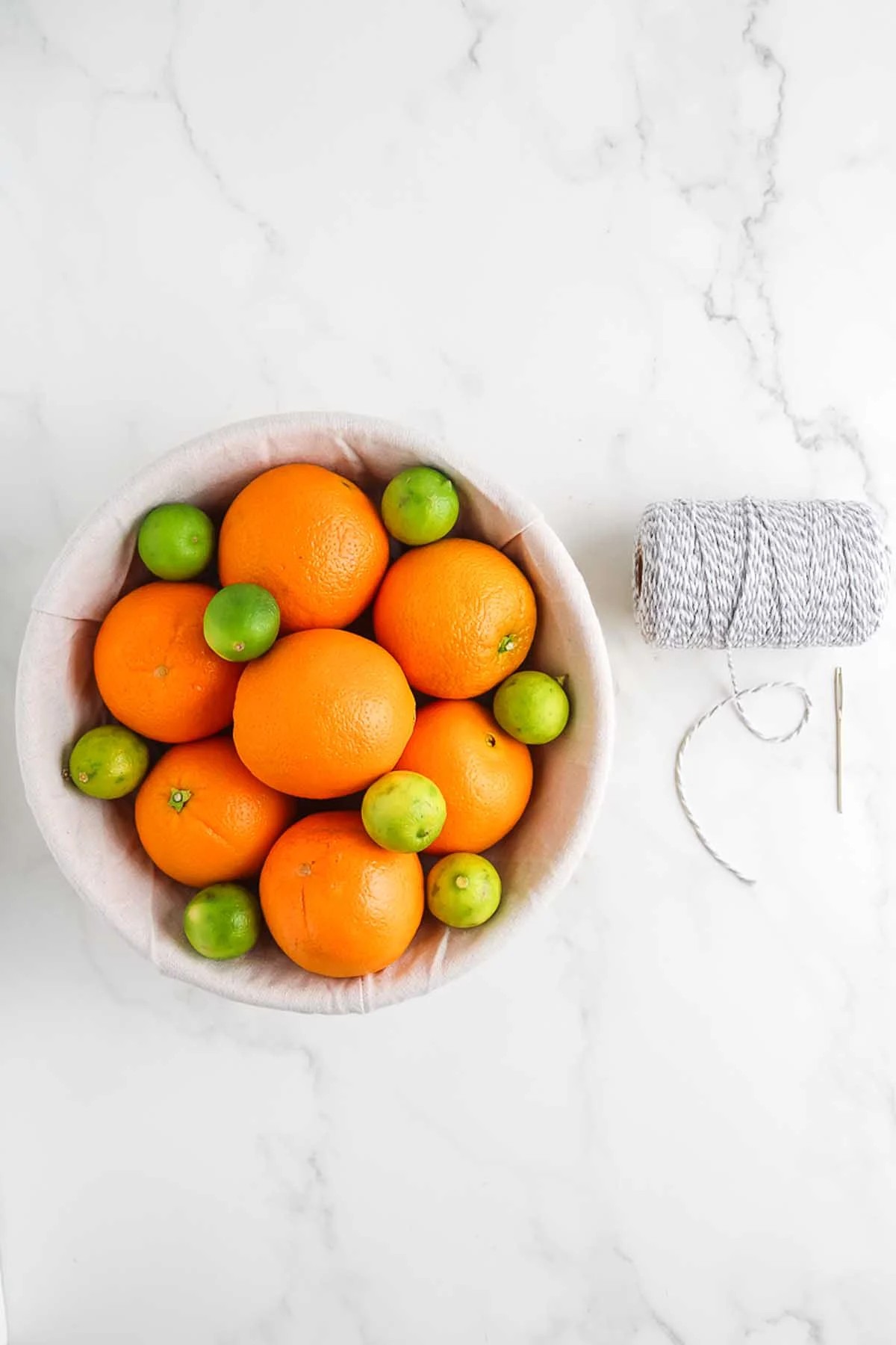 What You Need to Make an Orange Slice Garland