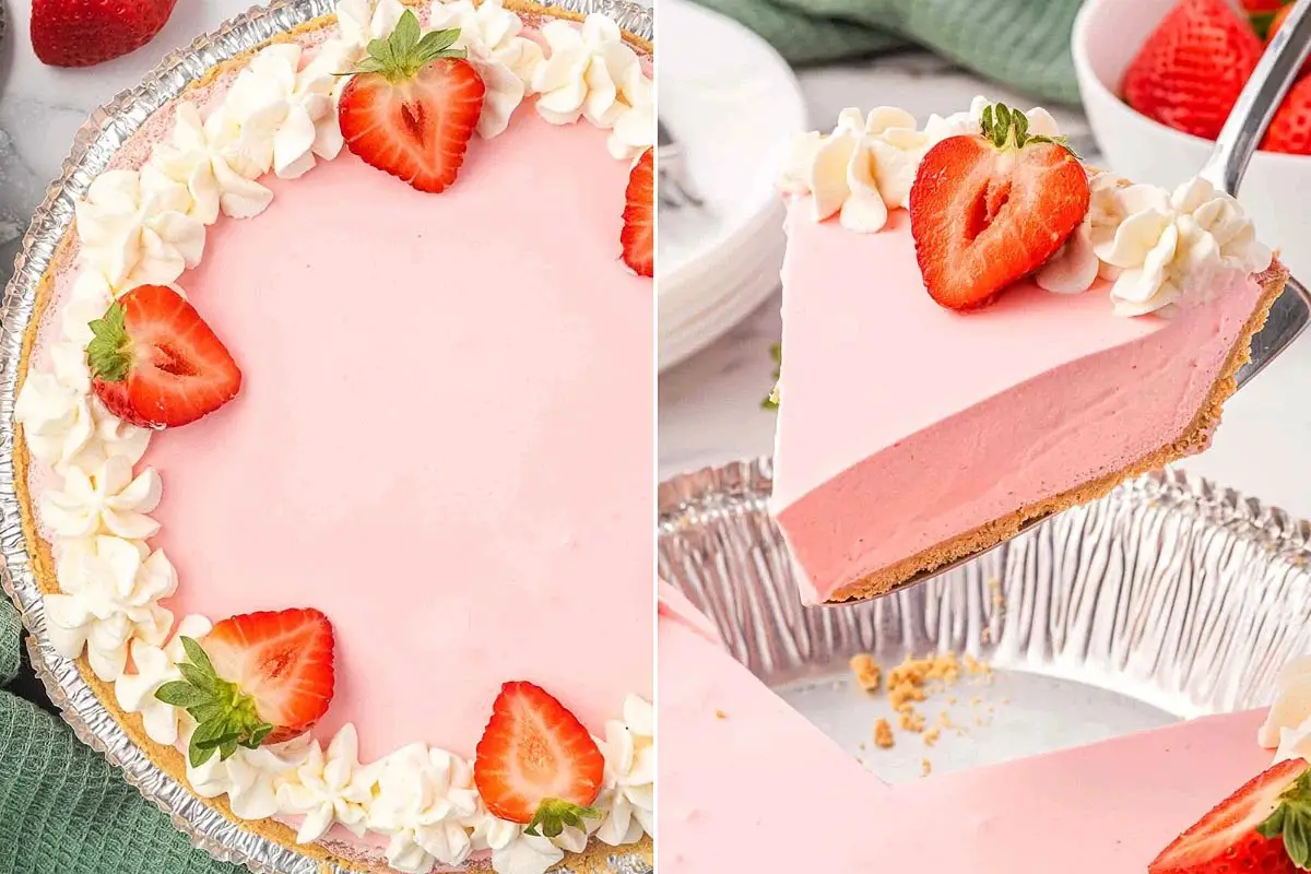 Easy No Bake Strawberry Pie