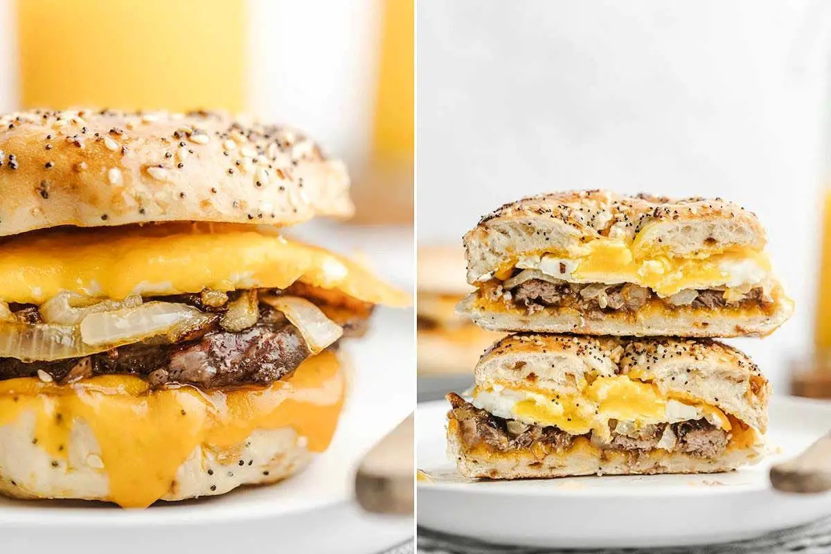 Steak Egg and Cheese Bagel