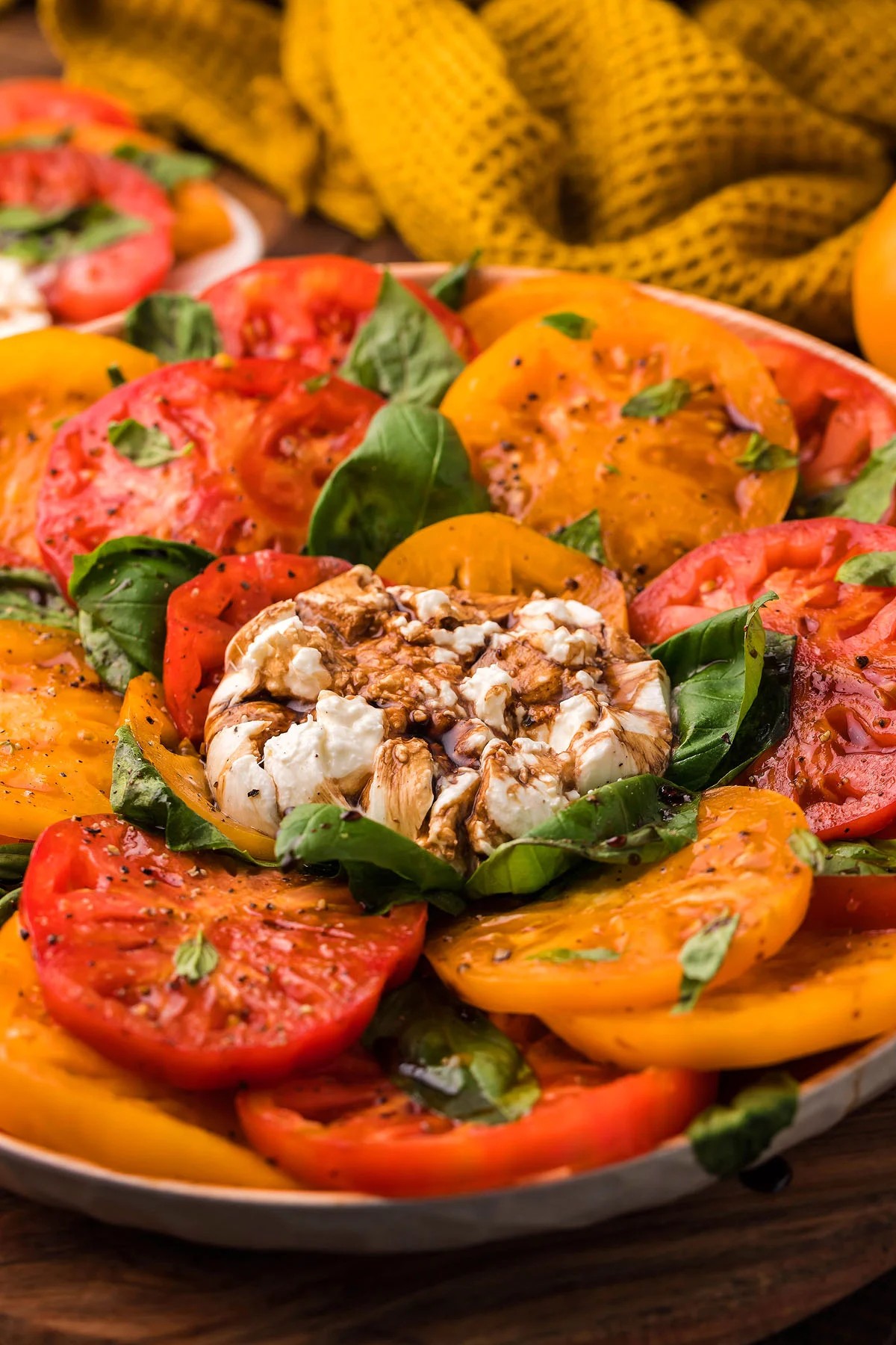 Heirloom Italian Burrata Caprese Salad