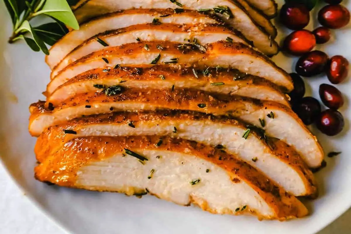 Smoked Turkey Breast with Herb Butter
