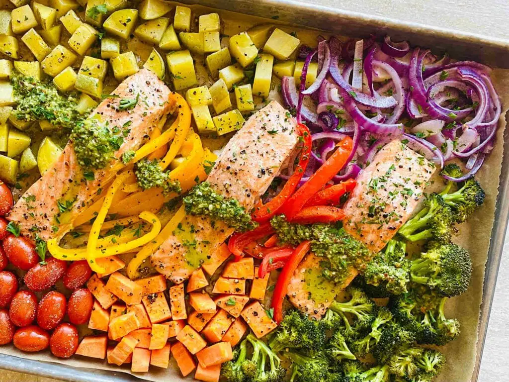 Sheet Pan Salmon and Veggies