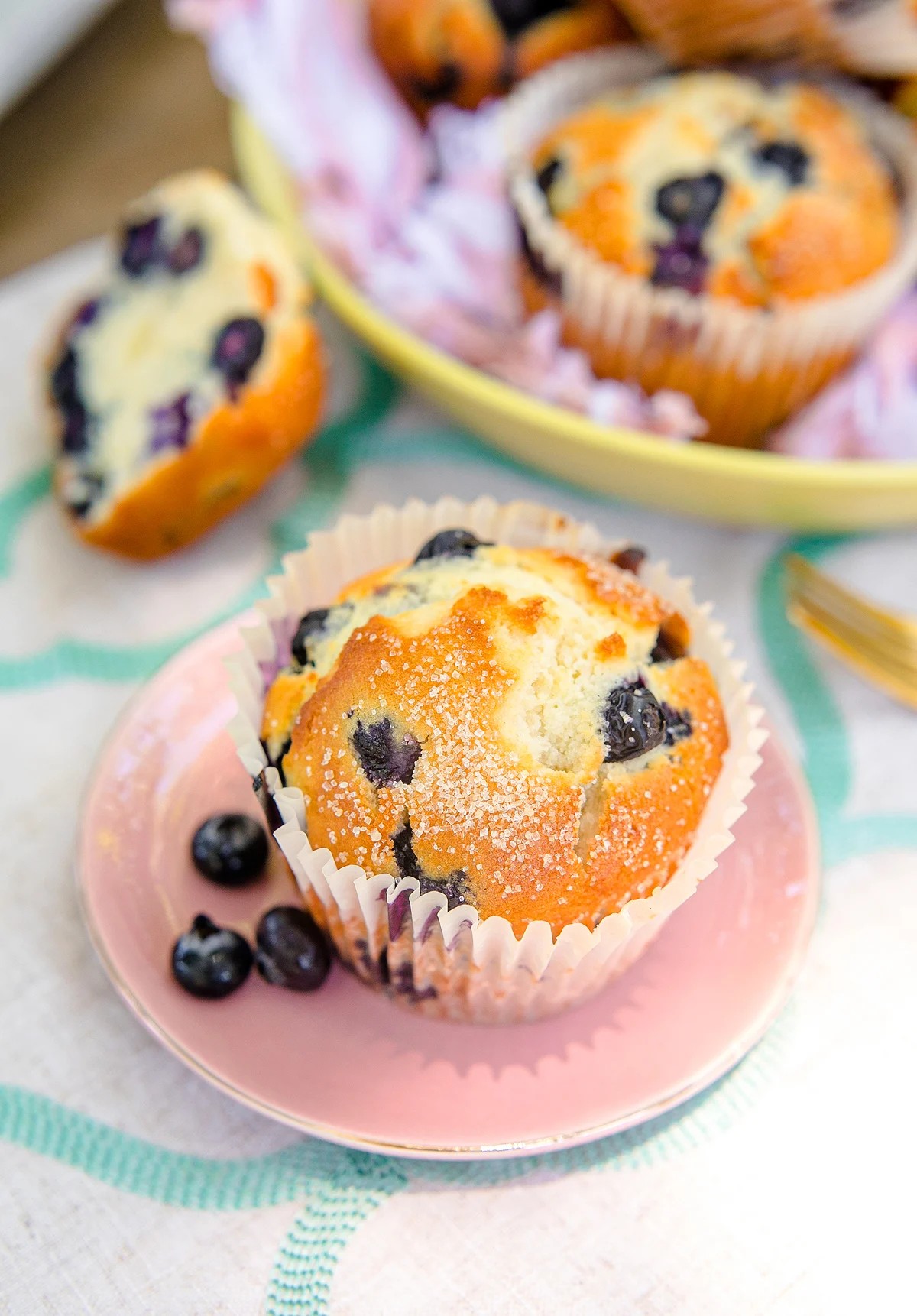 How to Make Jumbo Bakery Style Blueberry Muffins