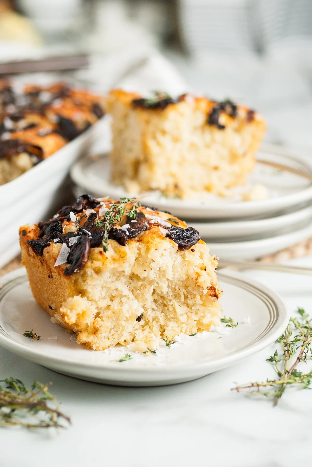 Mushroom Focaccia Bread